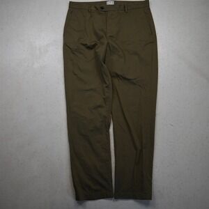 Asket 33x30 Tan Brown Flat Front Tapered Dress Chino Mens Pants